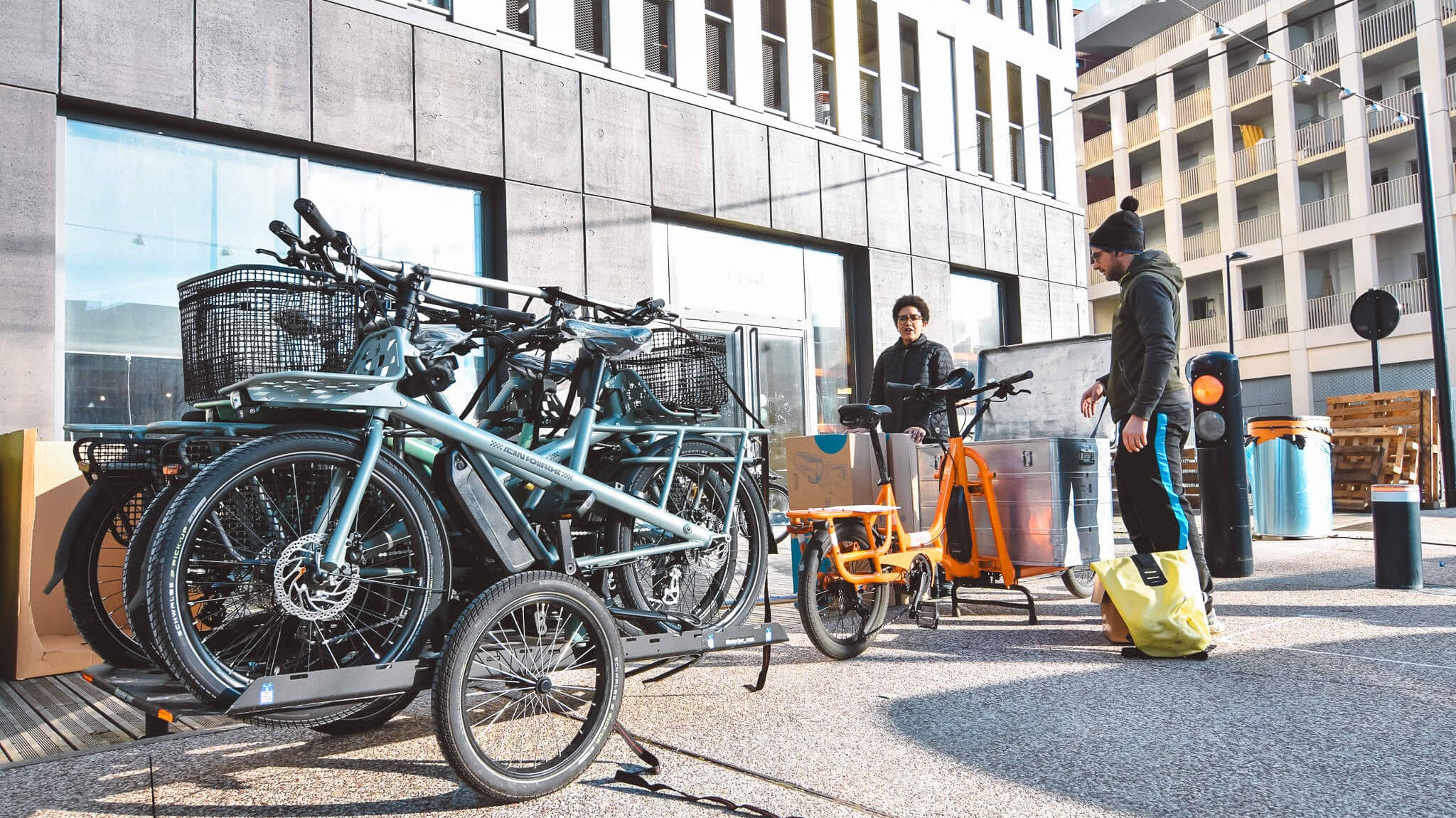 Livraison de vélos à vélo