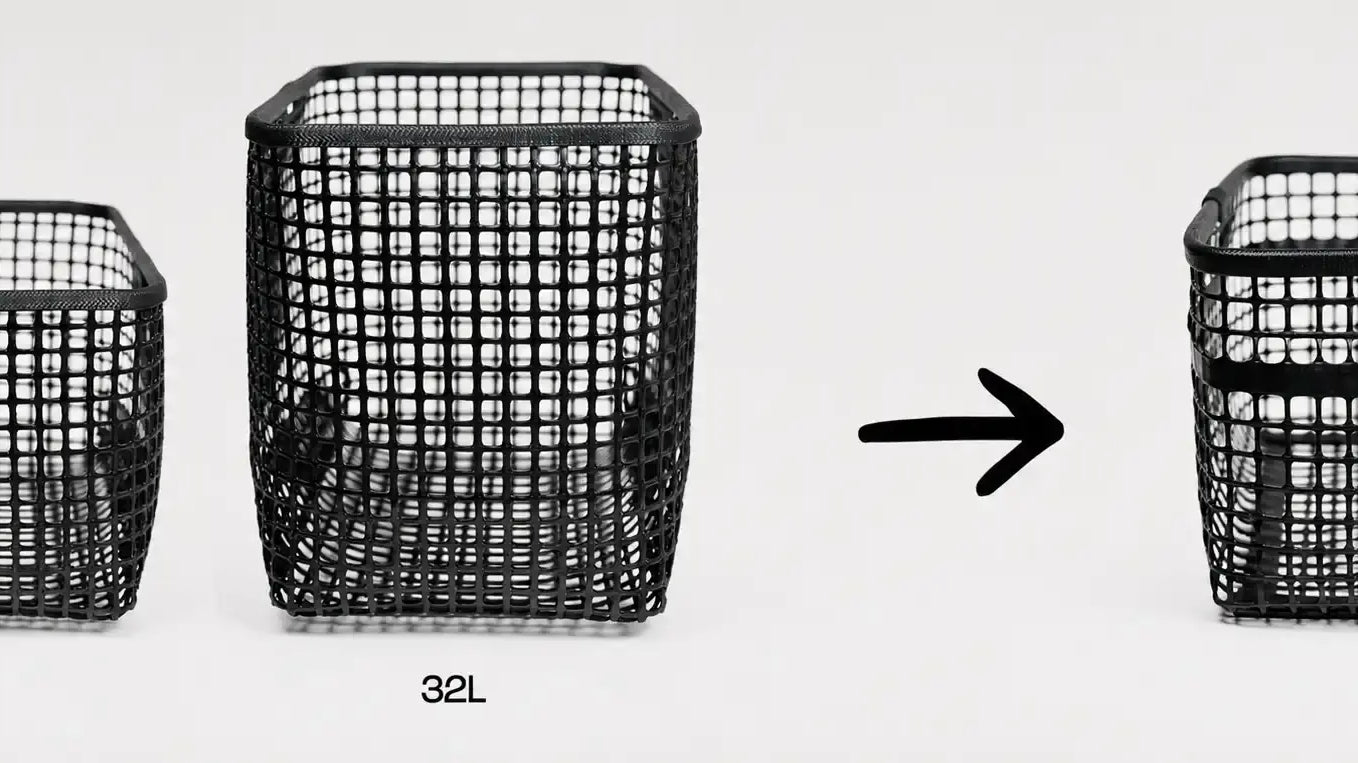 Nouveau panier de vélo en maille ostréicole