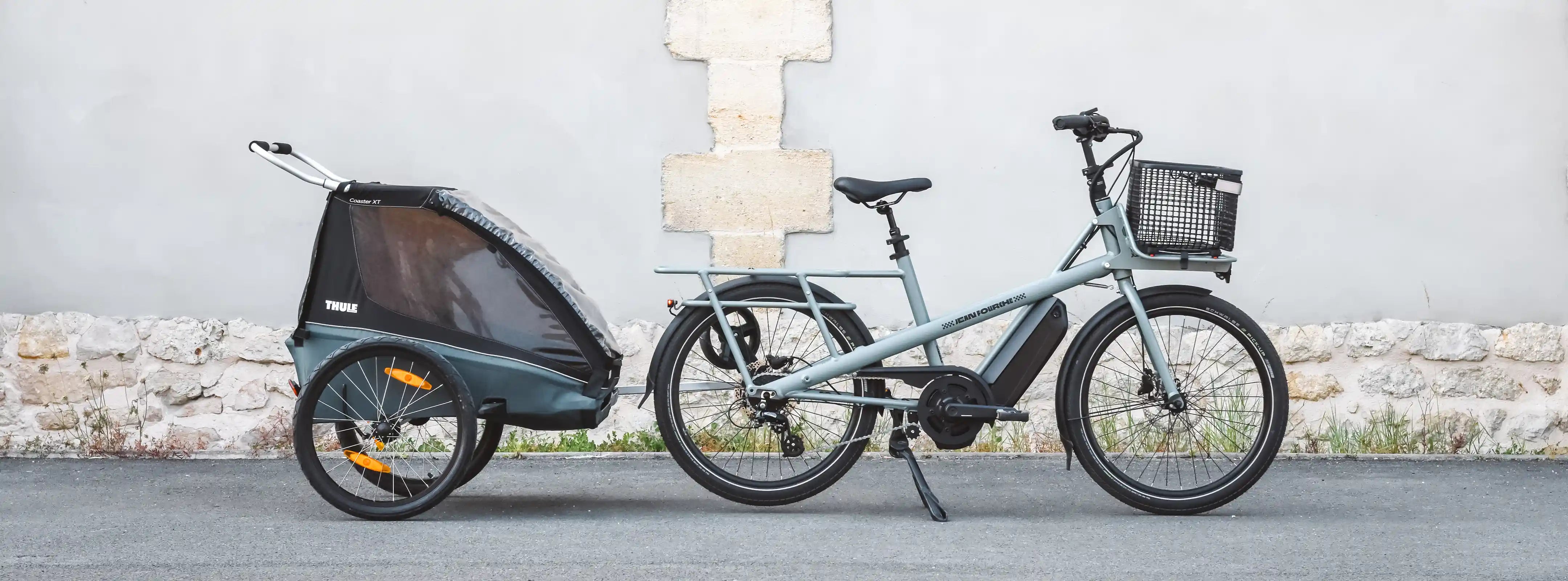 Le vélo Jean II est compatible avec les remorques vélo !