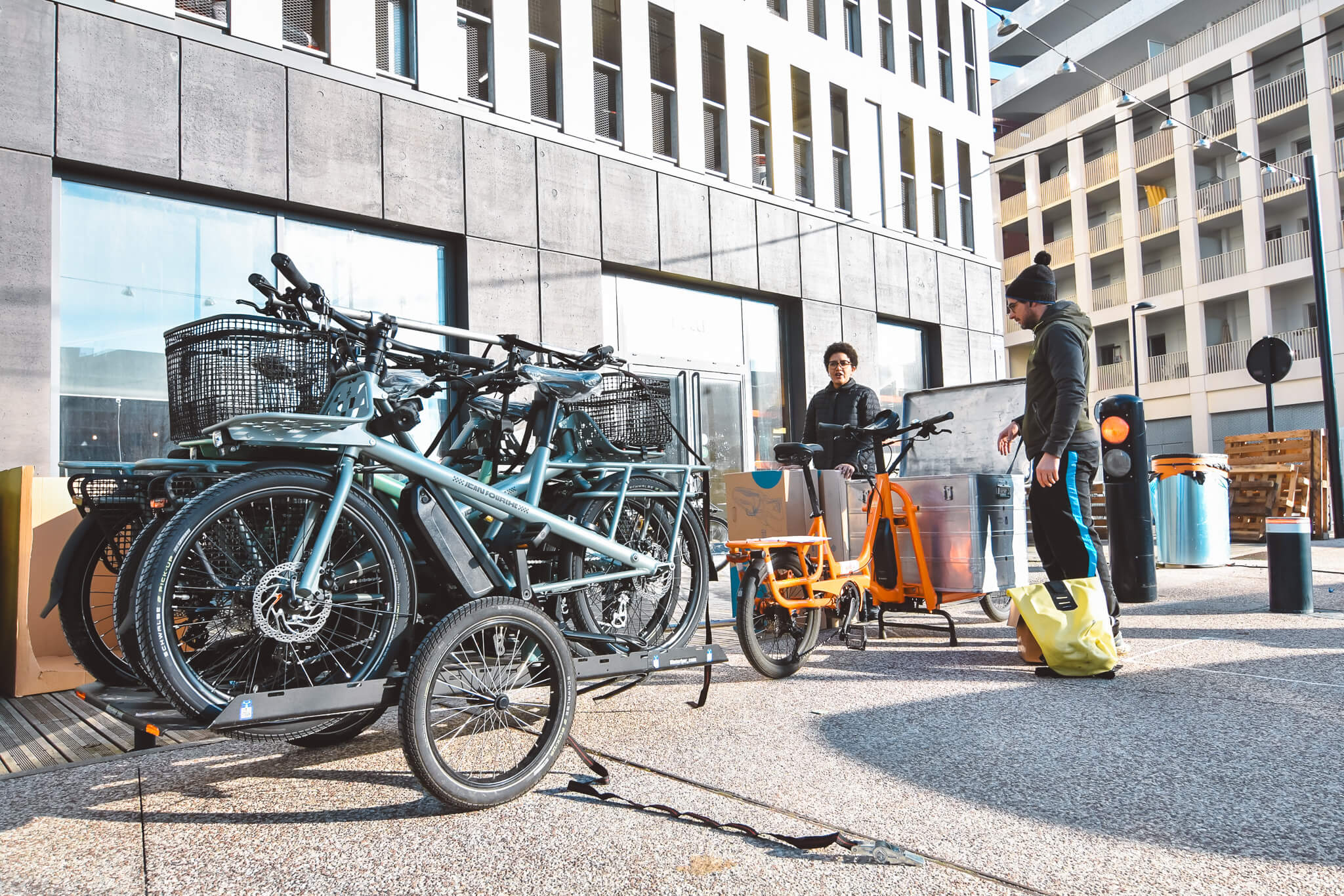 Livraison de vélos à vélo