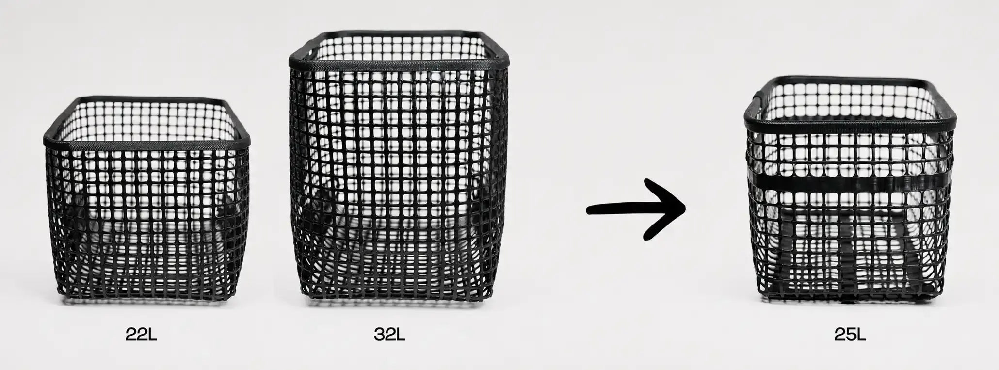 Nouveau panier de vélo en maille ostréicole